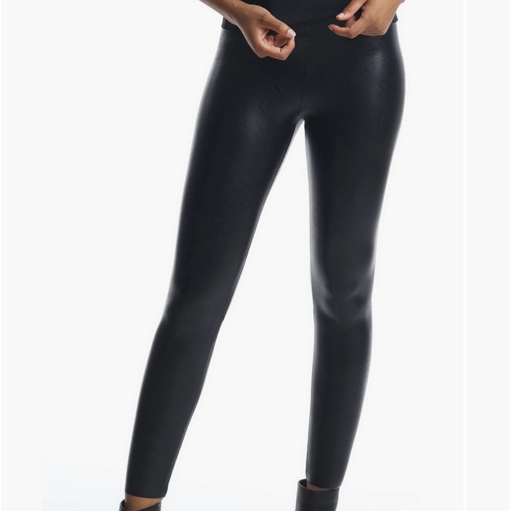 Commando Women’s Faux Leather Leggings, Size S, Color Black